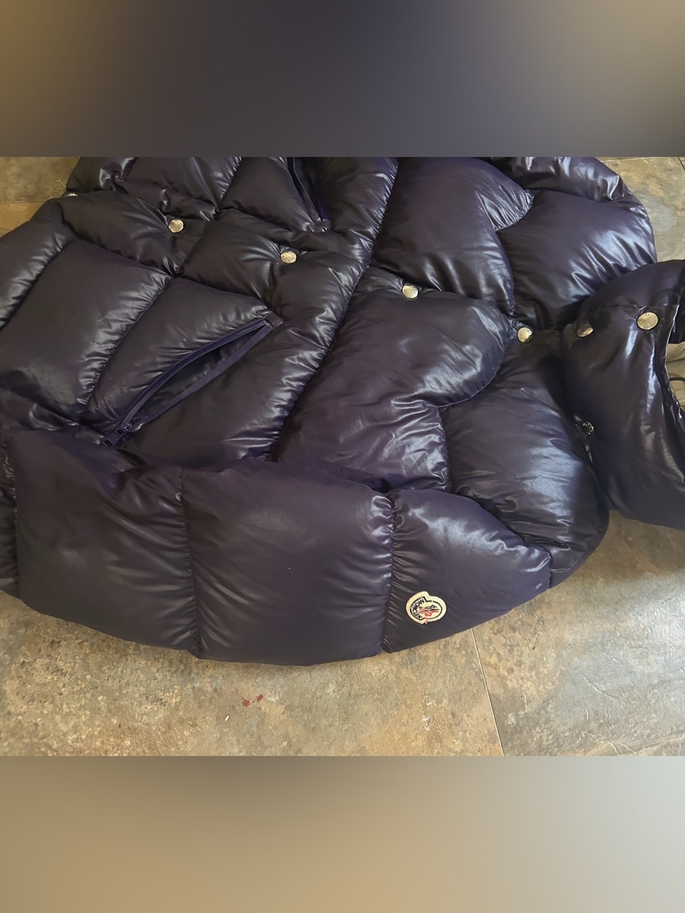 Moncler Style Men’s Puffer Coat - Deep Purple